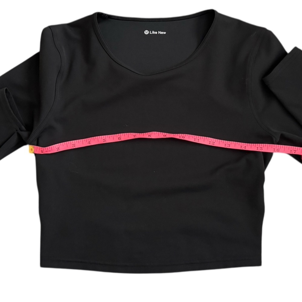 Lululemon Logo Elastic Everlux Long Sleeve Shirt in Black / Trench - Picture 5 of 9